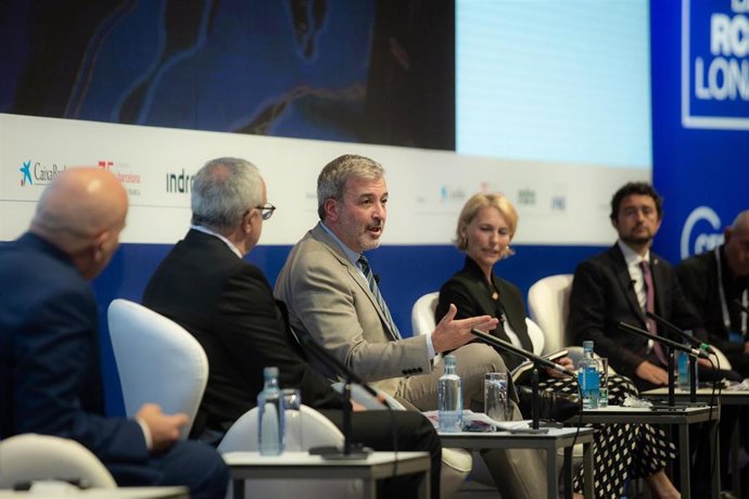 El primer teniente de alcalde de Barcelona, Jaume Collboni, en la sesión 'El momento de Barcelona' de la XXXVII Reunió Cercle d'Economia.