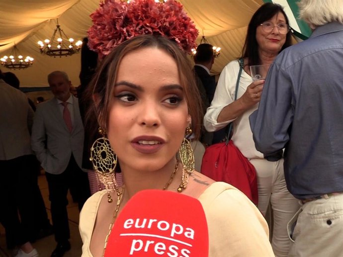 Gloria Camila, en la Feria de Abril