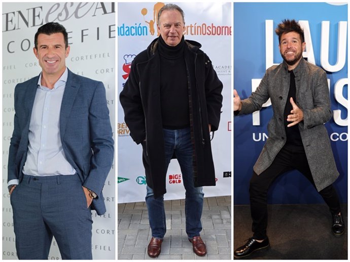 Luis Figo, Bertín Osborne y Pablo López, entre los rostros conocidos que asistieron este miércoles al Santiago Bernabeu