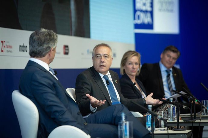 El delegado especial del Estado en el Consorcio de la Zona Franca de Barcelona (CZFB), Pere Navarro, en una sesión de la Reunió Cercle d'Economia.