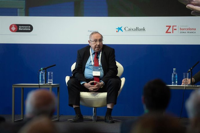 El presidente de la Cámara de España, José Luis Bonet, durante su intervención en la en la sesión 'Retos de la economía española' de la XXXVII Reunió Cercle d'Economia.