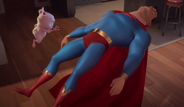 Una cobaya derrota a Superman en el tráiler de DC Liga de Supermascotas