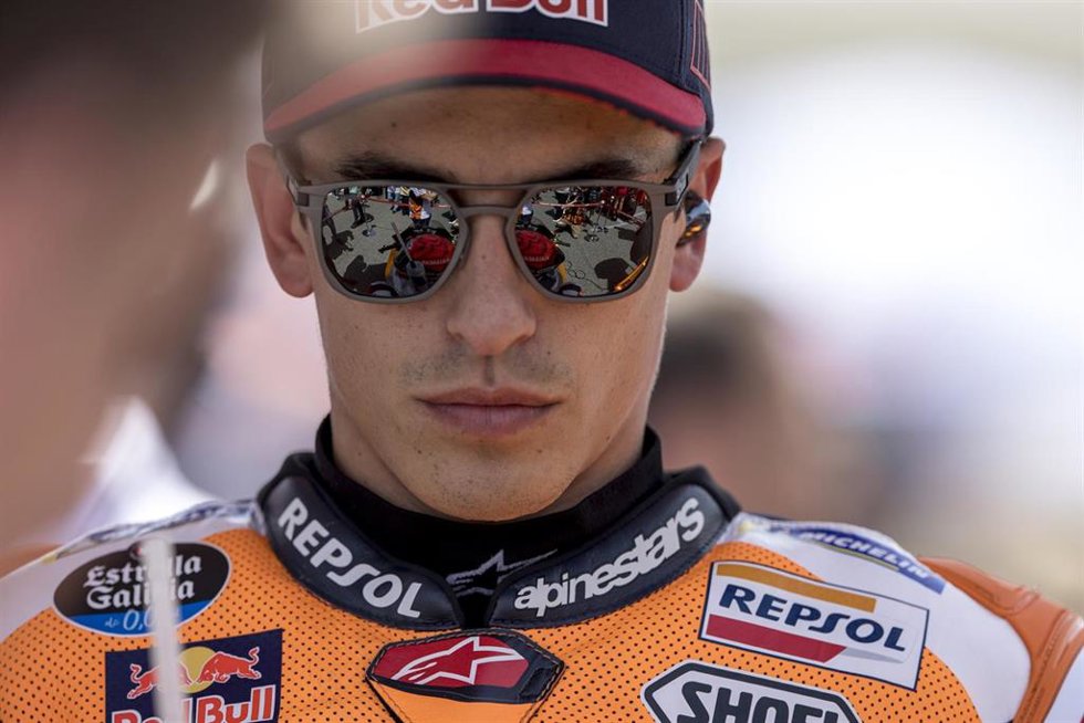 Marc Márquez antes de la disputa del Gran Premio de España 2022
