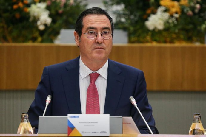 El presidente de la CEOE, Antonio Garamendi, en una imagen de archivo.