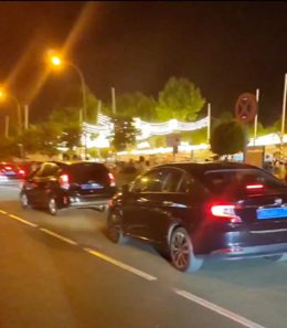 Imágenes de VTC circulando por la Feria