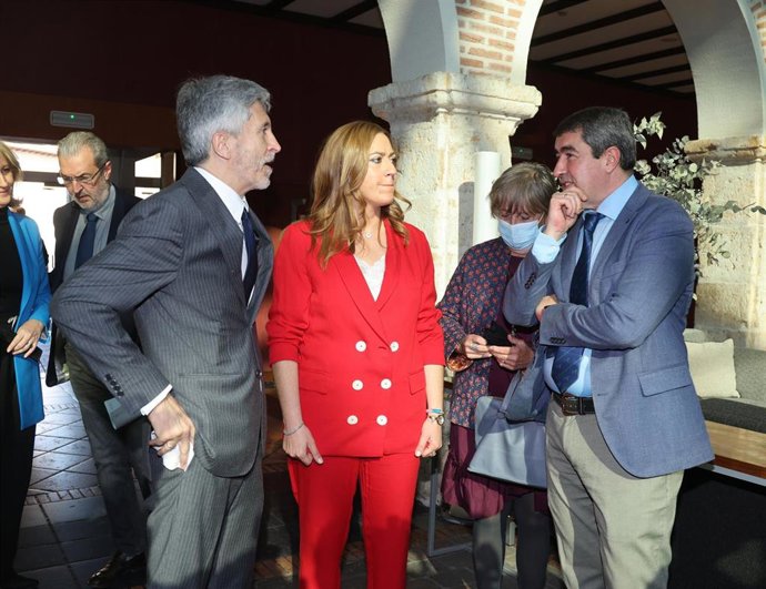 Barcones, durante el acto celebrado en Valladolid con presencia del ministro del Interior, Fernando Grande-Marlaska.