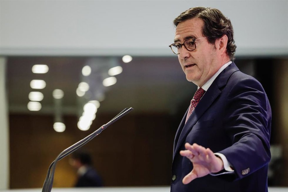 El presidente de la CEOE Antonio Garamendi, en una imagen de archivo.