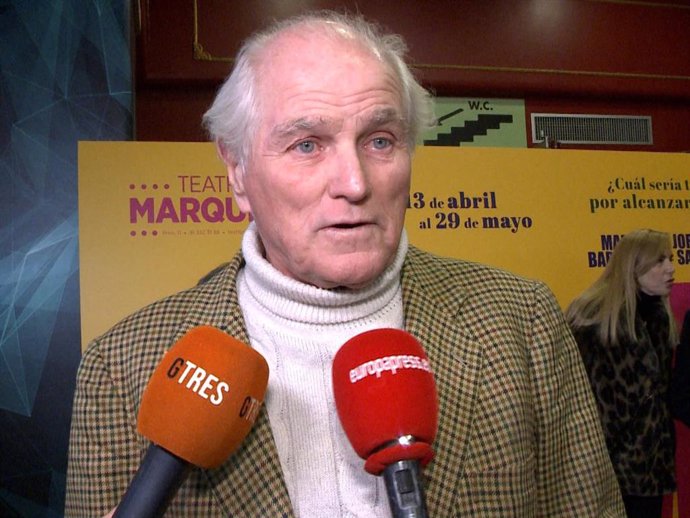 Ramón Calderón, en el estreno de la obra 'El Premio'