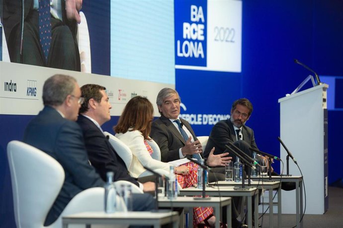 El presidente de Naturgy, Francisco Reynés, en la sesión 'Diálogos Empresa' de la XXXVII Reunió Cercle d'Economia.