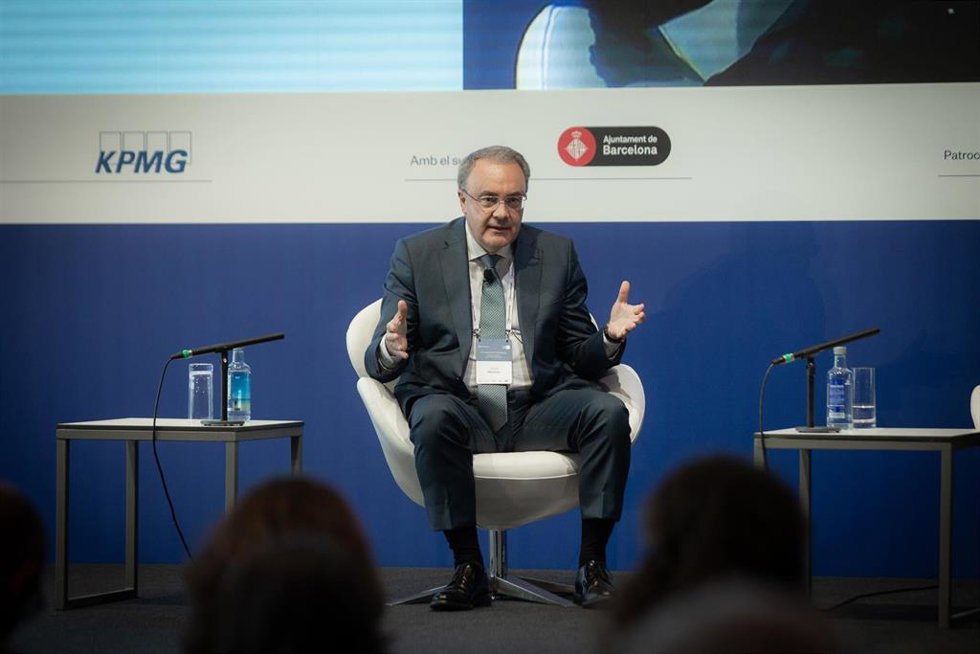 El ceo de Cellnex, Tobías Martínez, en la sesión 'Diálogos Empresa' de la XXXVII Reunió Cercle d'Economia.