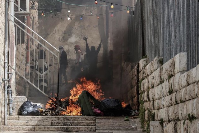Enfrentamientos en Jerusalén.