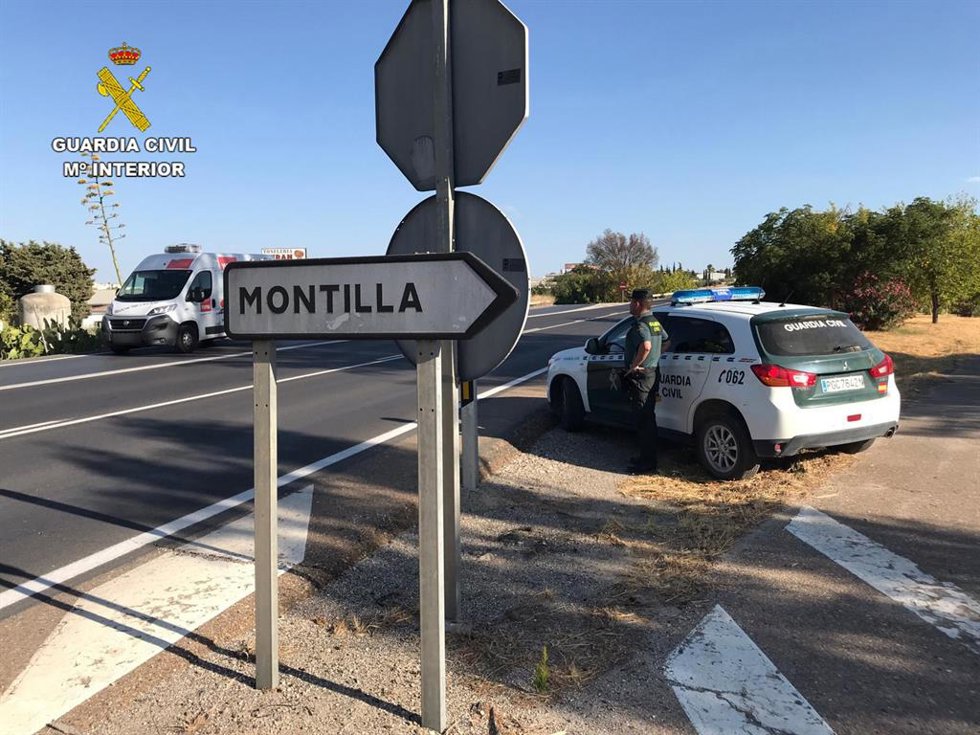 Archivo - Coche de la Guardia Civil en Montilla (Córdoba).