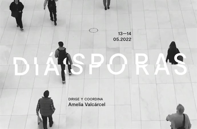 Cartel de 'Diásporas', unas jornadas sobre migraciones en el siglo XXI que tendrán lugar los días 13 y 14 de mayo en el Centro Cultural La Malagueta