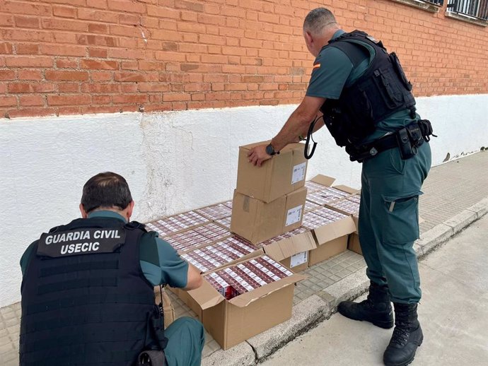 Tabaco de contrabando intervenido.