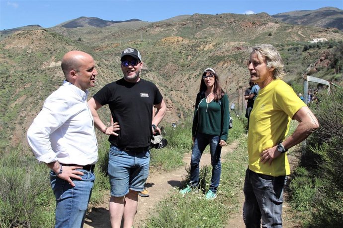 Jesús Calleja y José Antonio García, en Almería