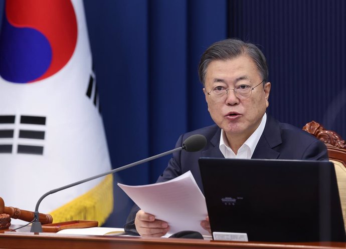 Archivo - Moon Jae In, presidente de Corea del Sur.