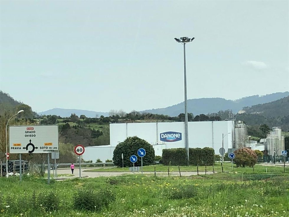 Archivo - Factoría de Danone en Salas (Asturias).