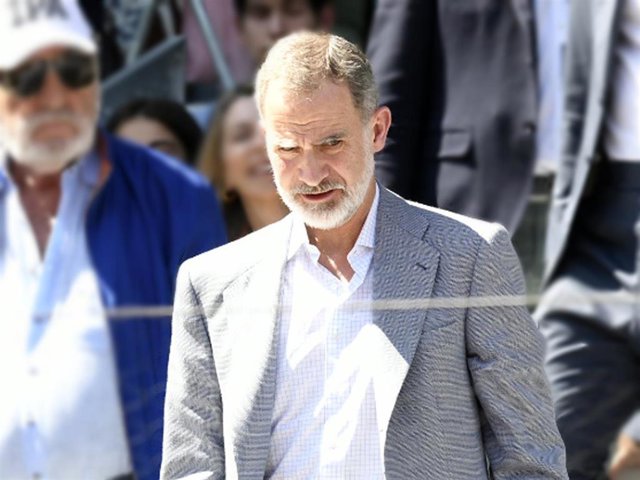 REY FELIPE VI EN EL PARTIDO DE RAFA NADAL Y CARLOS ALCARAZ