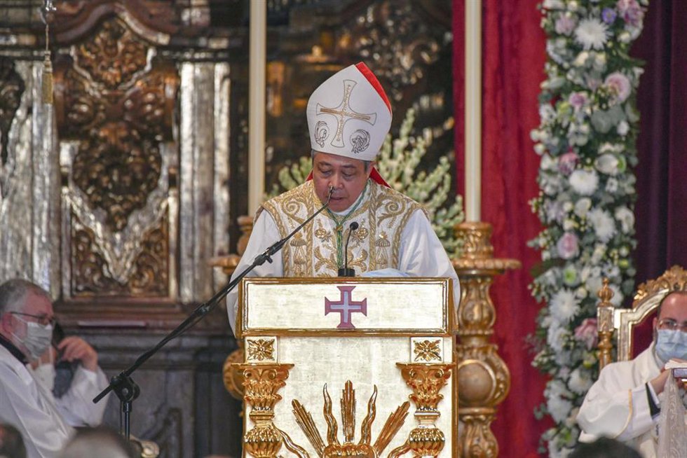 Archivo - El nuncio apostólico del Papa en España, Bernardito Cleopas, durante una misa en honor a la patrona de Ceuta, la Virgen de África, en el Santuario de Nuestra Señora de África, a 5 de agosto de 2021, en Ceuta (España). El nuncio apostólico en E