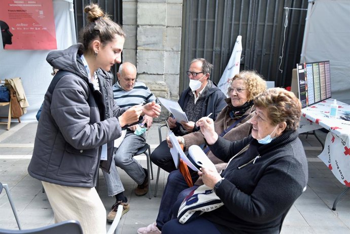 Uno de los talleres para la ciudadanía organizados en el Rincón de la Aduana de Pamplona.