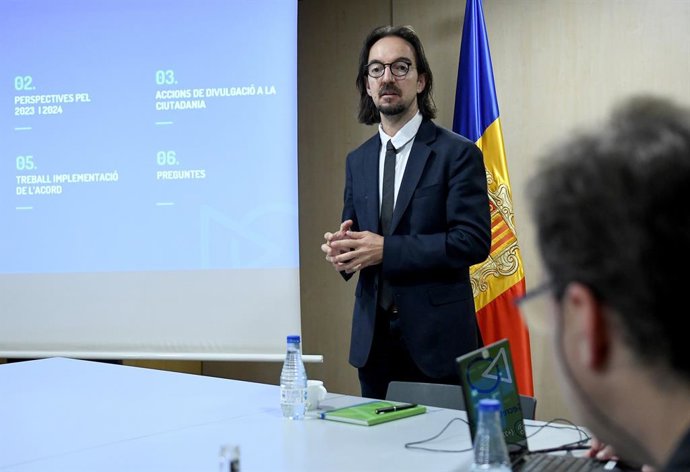 El secretari d'estat d'Afers Europeus d'Andorra, Landry Riba