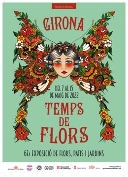Cartel de Girona Temps de Flors 2022