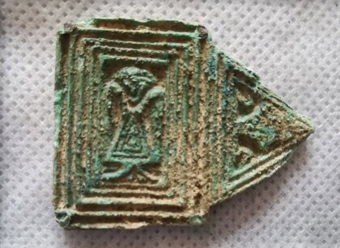 Una de las piezas encontradas en Langreo.