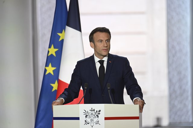 Macron, en su toma de posesión