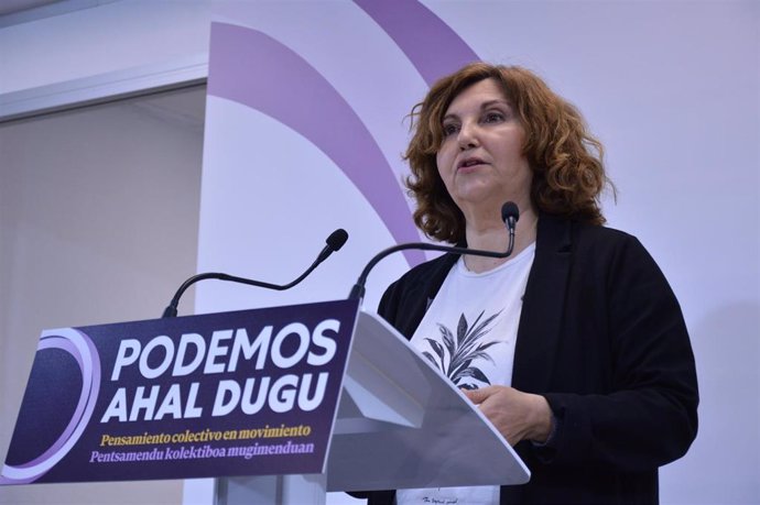 Archivo - La coordinadora general de Podemos Ahal Dugu y diputada de Unidas Podemos, Pilar Garrido