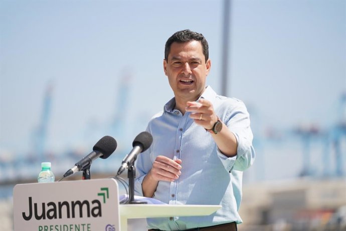 El presidente de la Junta y candidato a la reelección por el PP en las próximas elecciones andaluzas, Juanma Moreno