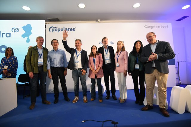 El presidente del Partido Popular, Alberto Núñez Feijóo; en el 13º Congreso Local del PP de Pontevedra, en el Hotel Galicia Palace de Pontevedra, a 7 de mayo de 2022, en Pontevedra, Galicia (España). 