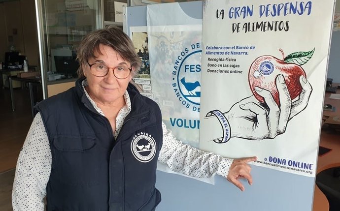 Marisol Villar, presidenta del Banco de Alimentos de Navarra.