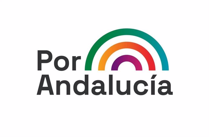 Logo de la coalición electoral 'Por Andalucía' integrada por IU, Podemos, Más País, Equo, Alianza Verde e Iniciativa del Pueblo Andaluz