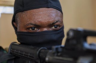 Imagen de archivo de un militar nigeriano entrenando en Costa de Marfil