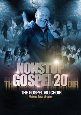 Cartel de The Gospel Viu Choir por su nuevo espectáculo 'Non Stop Gospel 20' por su 20 aniversario