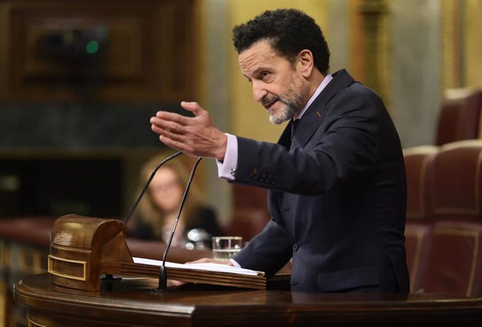 El vicesecretario general de Ciudadanos, Edmundo Bal, interviene en una sesión plenaria, en el Congreso de los Diputados, a 28 de abril de 2022, en Madrid (España). 