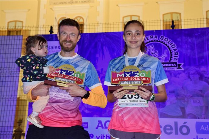 Vencedores de la XIII Carrera Solidaria María Auxiliadora, cuya recaudación irá a La Palma