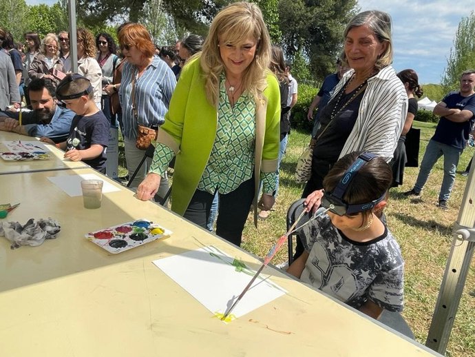 La consellera de Drets Socials de la Generalitat, Violant Cervera, en la 34 Festa Esplai
