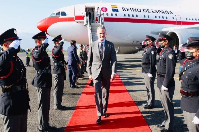 Llegada de Su Majestad el Rey, Felipe VI, a la República de Costa Rica.