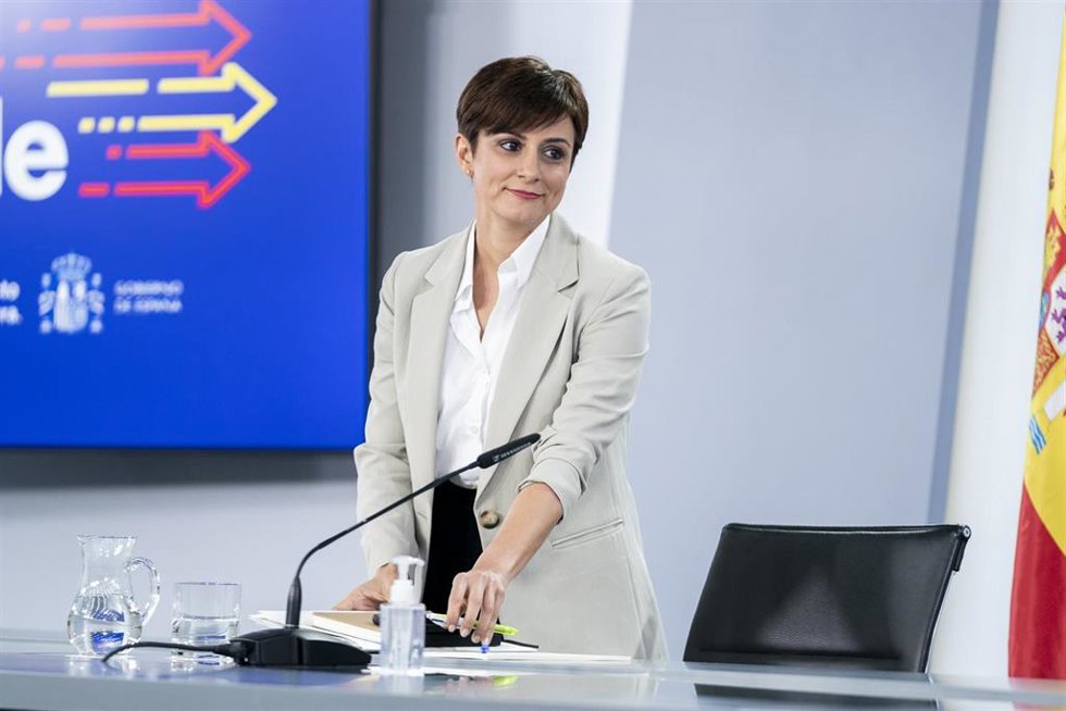 La ministra Portavoz, Isabel Rodríguez, en una foto de archivo