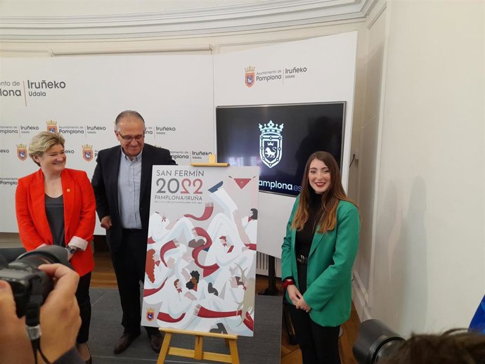 La obra ganadora del concurso del cartel de San Fermín 2022, Beti Bezala
