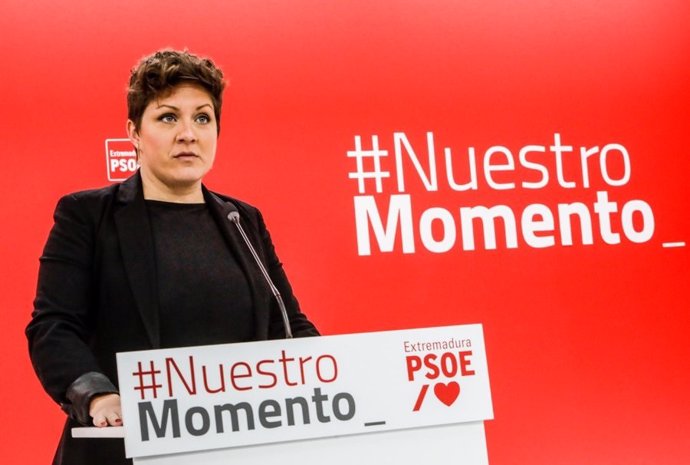 La portavoz del PSOE extremeño, Soraya Vega, en una imagen de archivo