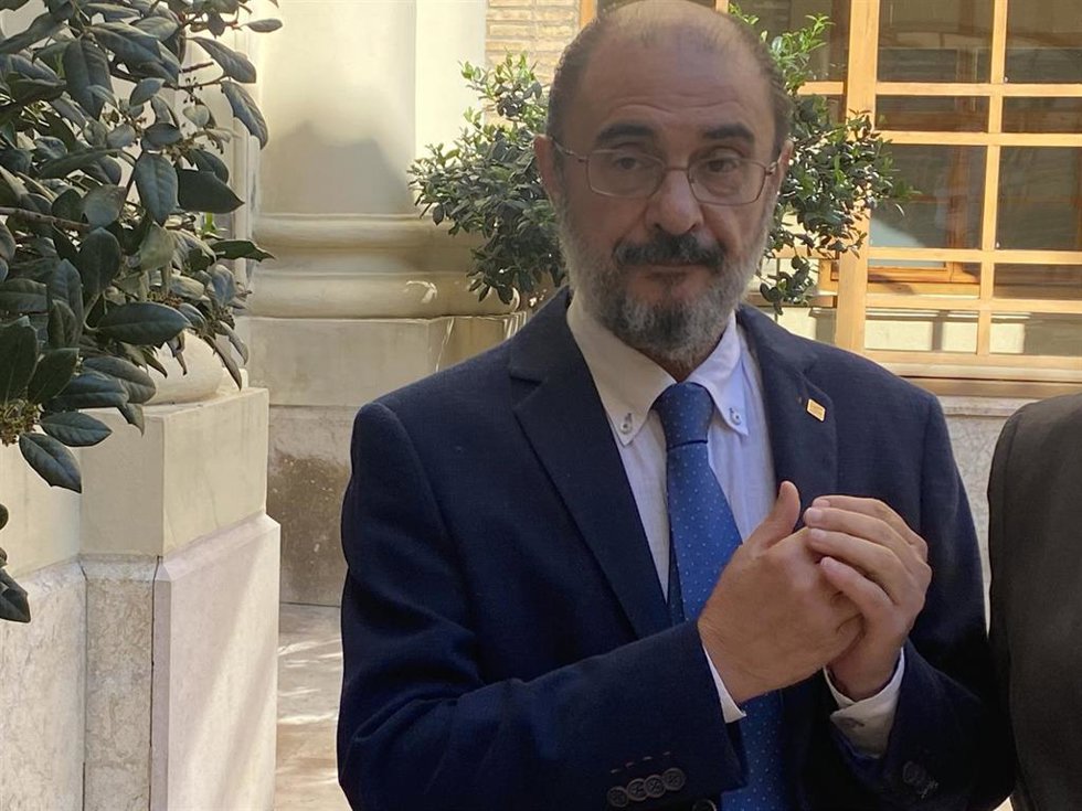 El presidente del Gobierno de Aragón, Javier Lambán.