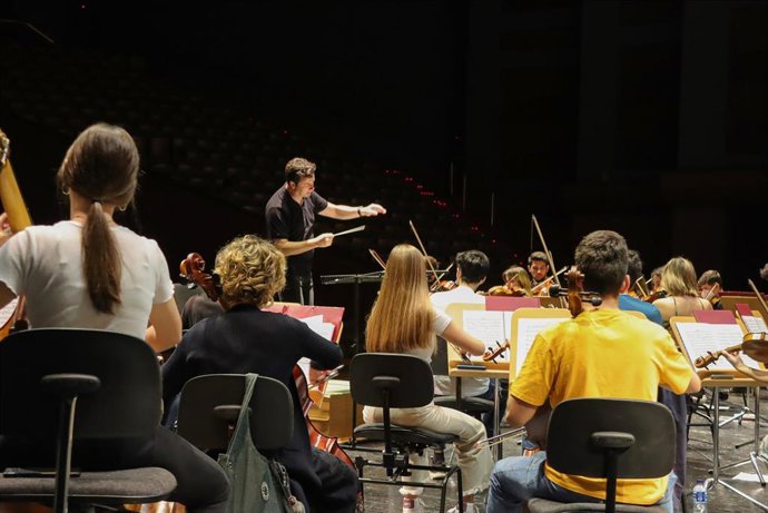 Concierto de la Orquesta Joven de la ROSS, en una foto de archivo.