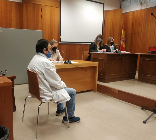 El militar acusado durante el juicio en el que se ha limitado a reconocer su culpabilidad.