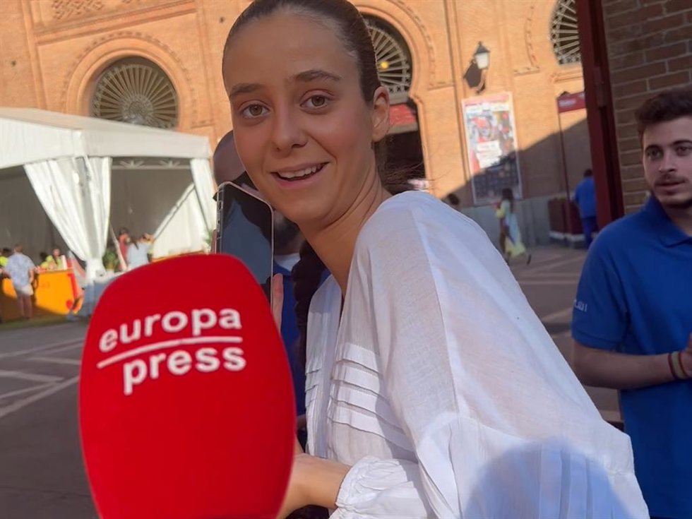 Victoria Federica, a su llegada a la plaza de toros de Las Ventas