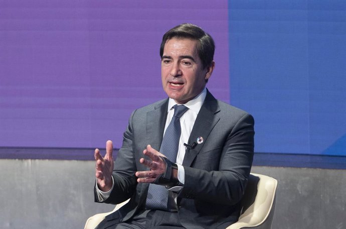 Archivo - El presidente de BBVA, Carlos Torres Vila