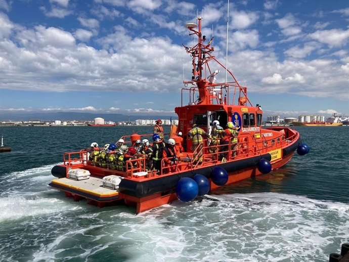 Un dels exercicis d'embarcament durant les prctiques