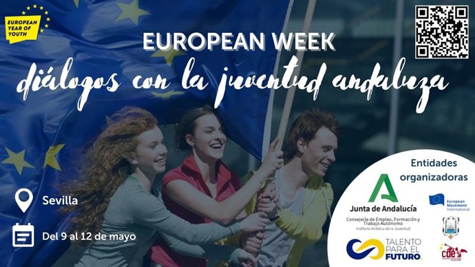 Sevilla acoge desde este martes la European Week, con ocho mesas de diálogo con la juventud andaluza
