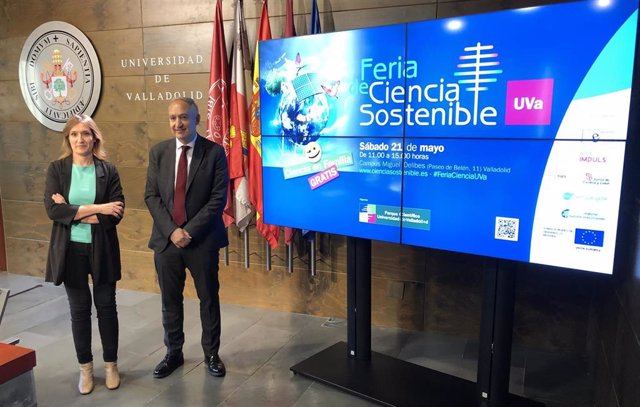 Rocío Lucas y Antonio Largo presentan la IV Feria de Ciencia Sostenible.